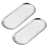 2/4/6pcs 9/12 Inch Stainless Steel Decorative Trays Gold Bathroom Cosmetic Trays 2