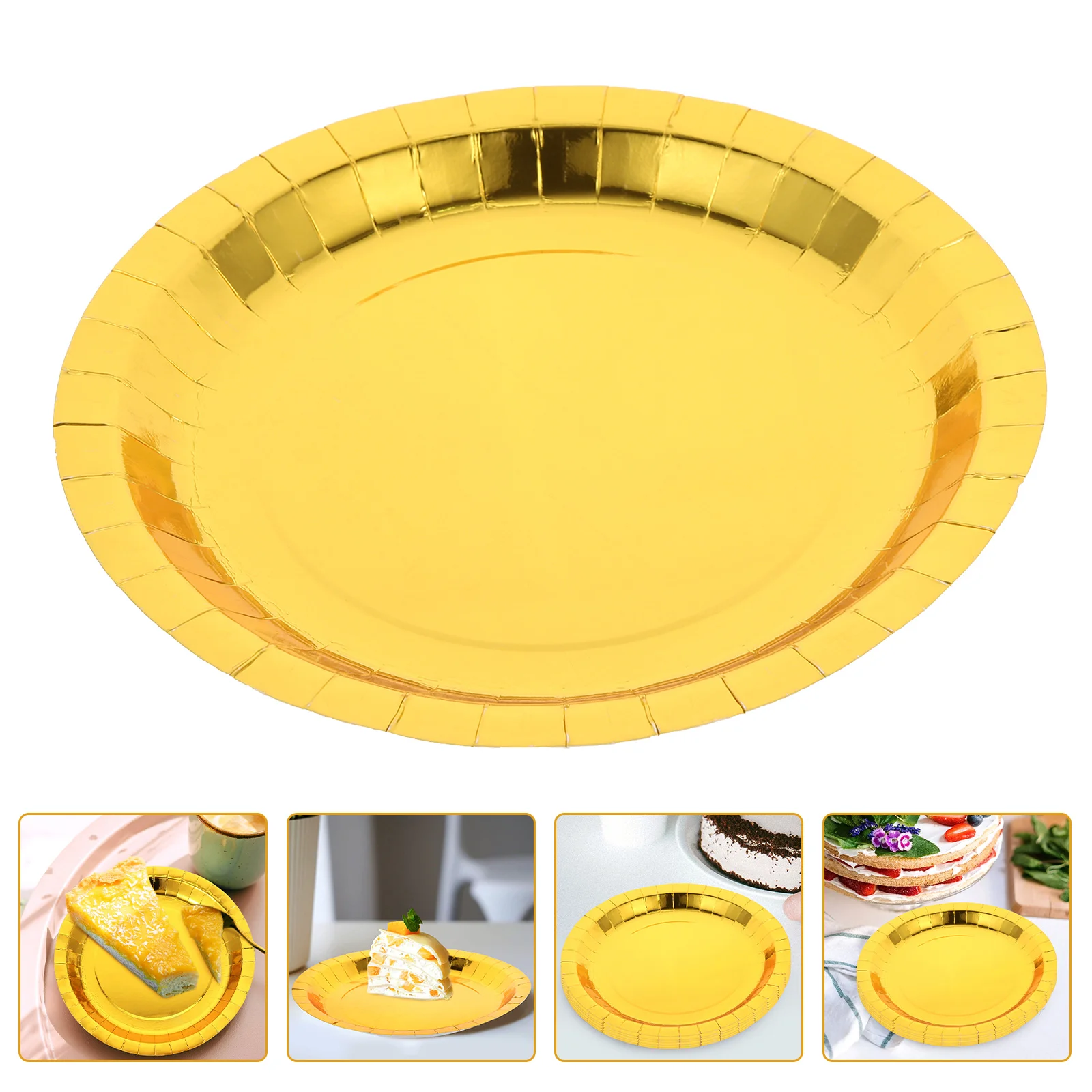 

Disposable Party Plates Dessert Plates Convenient Dessert Dishes Cake Tray Snack Kitchen Plate Kitchen Plate Dish
