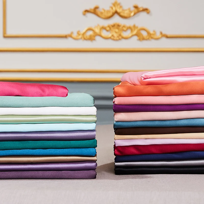 Luxurious European-Style Satin Fitted Sheet with Elastic Band - King Size