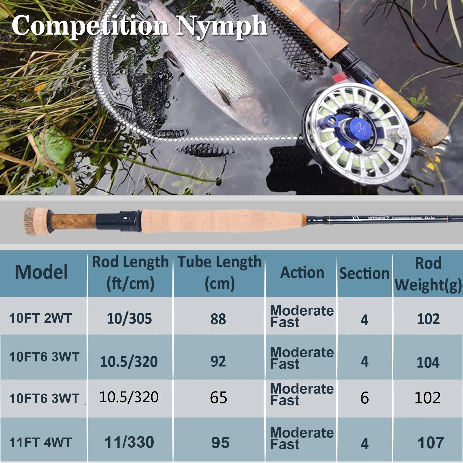 maxcatch Conpetition Nymph 10FT 2wt