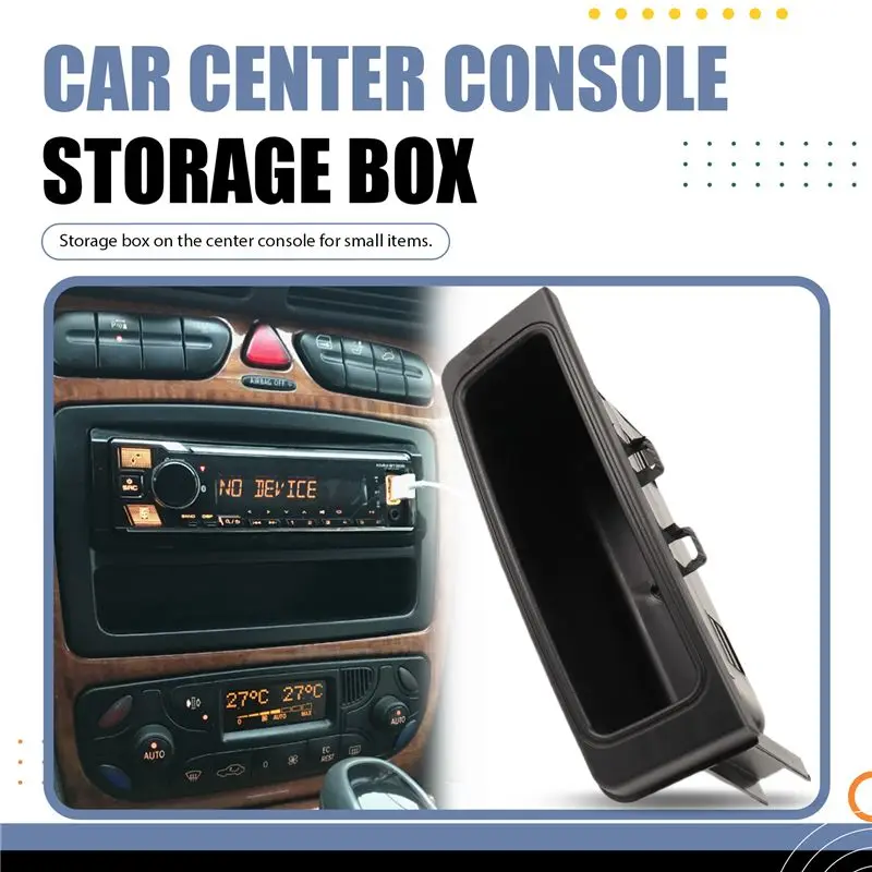 2036830291 W203 C-클래스 2001-2007 W639 Vito 보관함 정리함-A54R용 자동차 센터 콘솔 보관 트레이