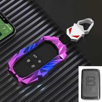 Copri chiave auto in lega di zinco per Renault Koleos Kadjar Scenic Megane Sandero Espace Clio Captur Kangoo Laguna Talisman Twingo - Copri chiave auto in lega di zinco per Renault Koleos Kadjar Scenic Megane Sandero Espace