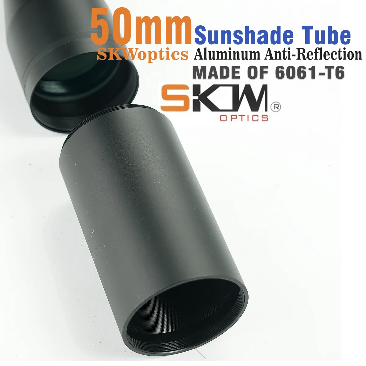 SKWoptics-Anti-Reflective Rifle Scope Sunshade Tube 50mm