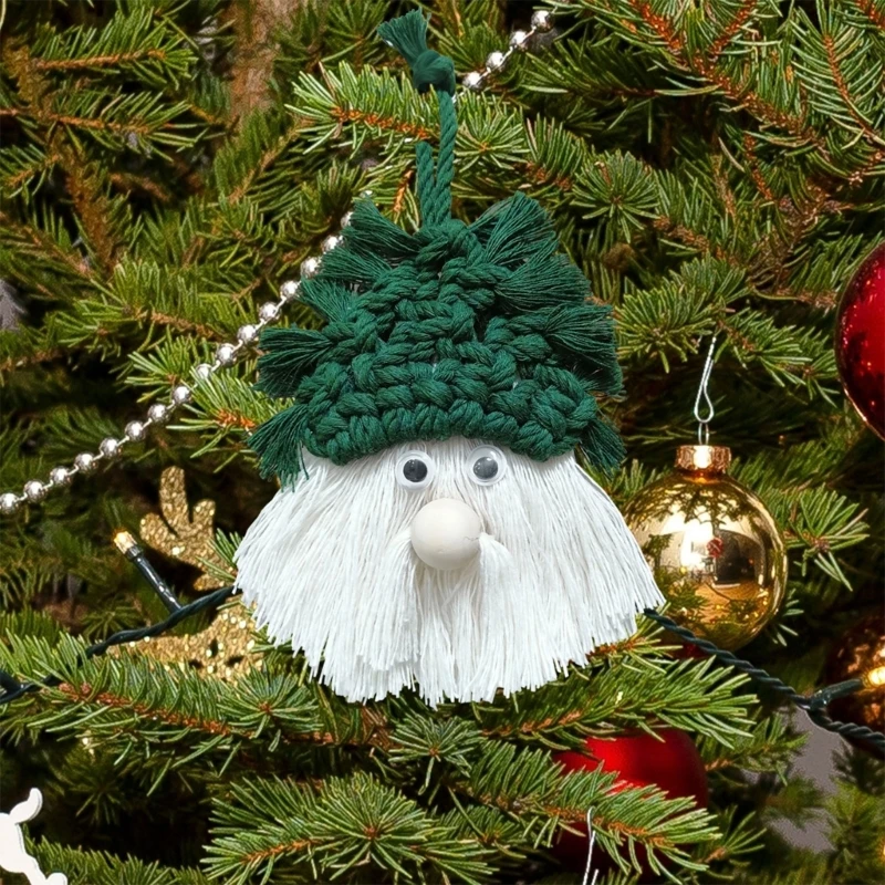 

Cotton Party Pendant Ornament Durable Christmas Santa Clause Hanging Decorations
