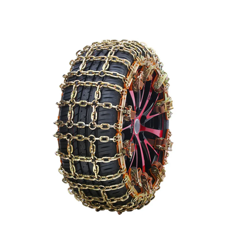1Pc Wheel Tires Chain Metal Snow Chains Security Chain Passenger Vehicle Tire Traction Wear-resistant Steel Tire