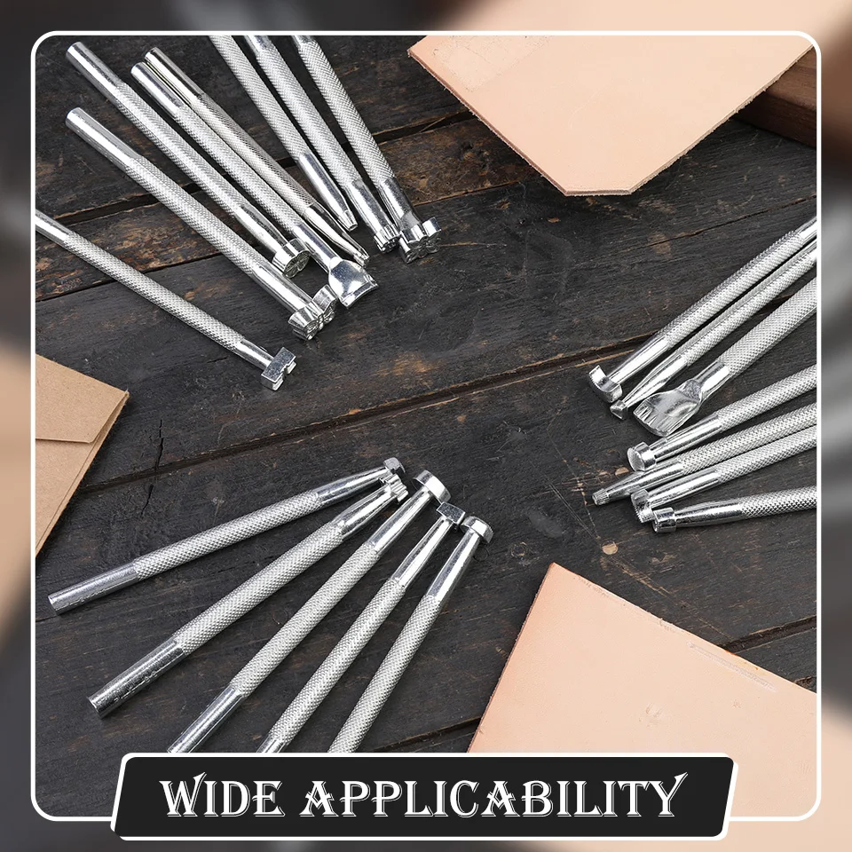 Leather craft stamps 1pc leather printing tool alloy carving craft punch stamps sculpture DIY metal leather working