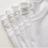 2PCS 100% Cotton Solid T Shirts Men's and Women's Short Sleeve White Tees Casual Breathable Loose Round Neck T-shirt Couple Tops 3