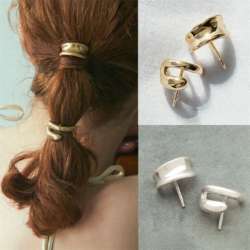 3 Piece Geometric Metal Hair Clips Hairpin Low Ponytail Hair Claws Women Girls Fashion Accessories Set hair accessory hair clip