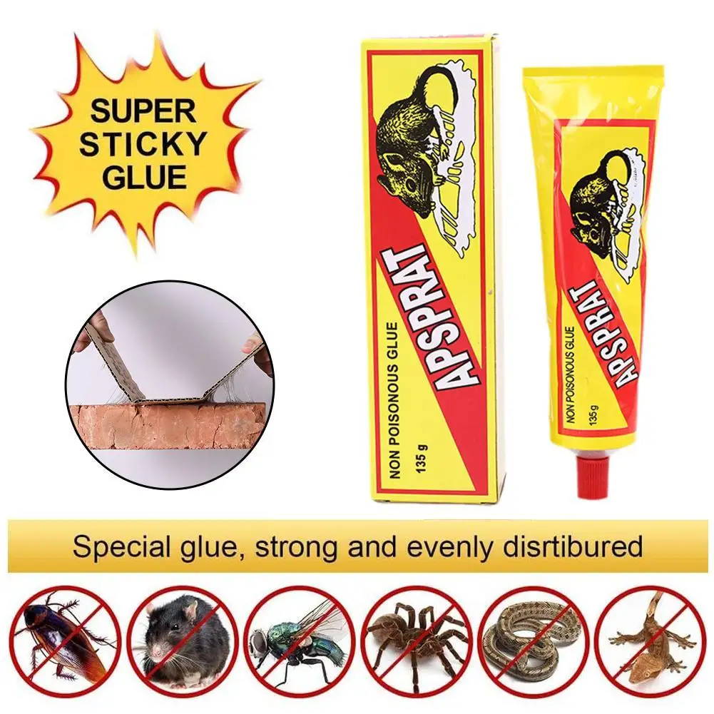Tube Sticky Mouse Mice Rat Glue Ready to Use Strong Self-Adhesive Glue Common Household Catch Trap Insect Catcher 135g