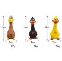 Squeaky Dog Rubber Toys Dog Latex Chew Toy Chicken Animal Bite Resistant Puppy Sound Toy Dog Supplies For Small Medium Large Dog 2