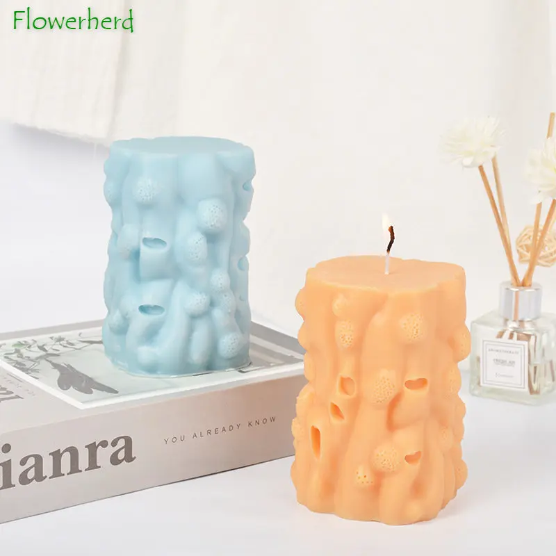 Ant Nest Cylindrical Scented Candle Silicone Mold Diy Pendulum Plaster