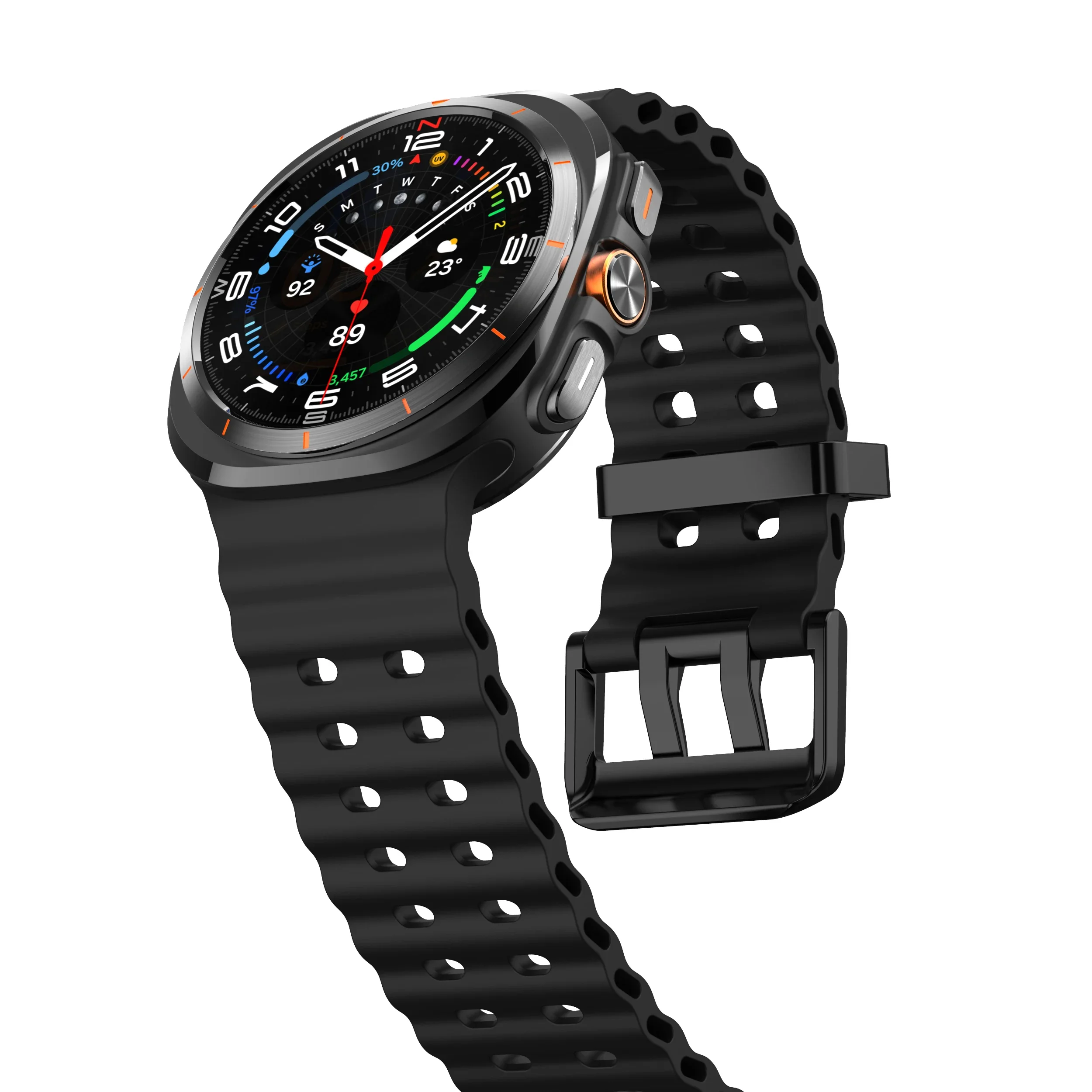 Marine Band For Samsung Galaxy Watch Ultra 47mm Sports Silicone Strap Bracelet For GalaxyWatch Ultra Watchband Accessories