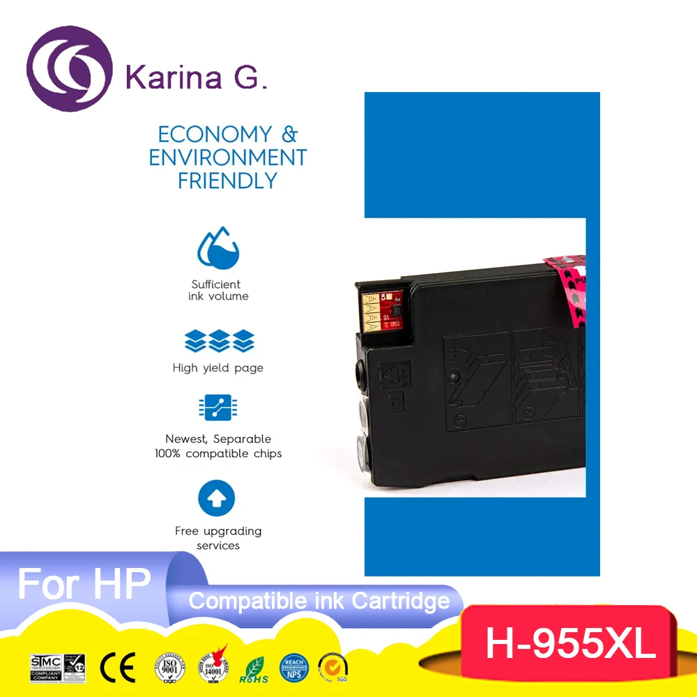 Compatible Ink Cartridge For 955 959 XL 955XL 959XL For OfficeJet Pro 7720/7730/