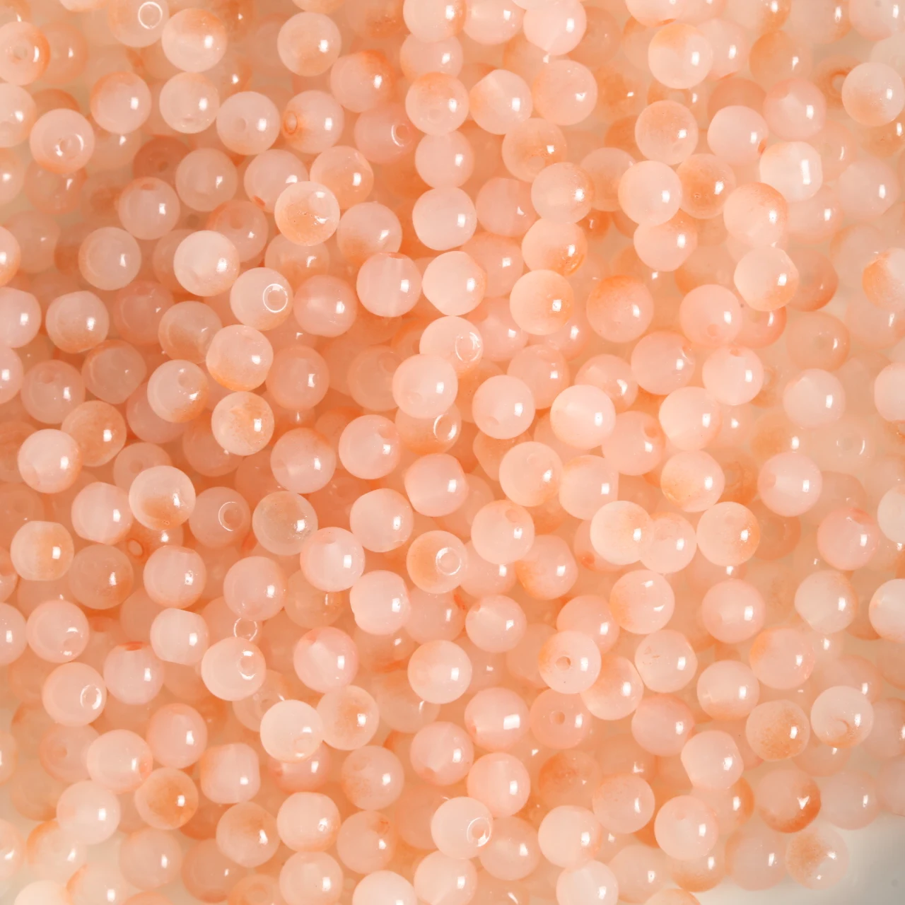 Mint Green Gradient Glass Beads - 6mm Round for Handmade Jewelry Creations