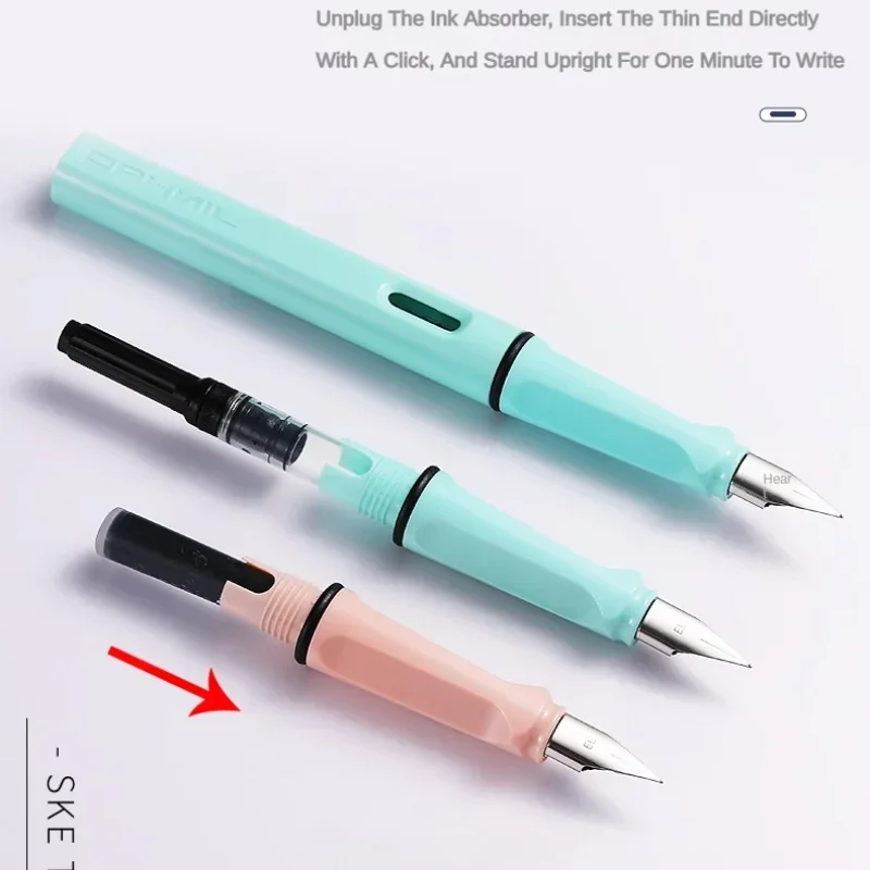 JINHAO 2.6mm/3.4mm Black/Blue Fountain Pen Ink Universal Sac Cartridges Refills School Office Supplies Stationery 100 PCS fountain pen ink cartridges
