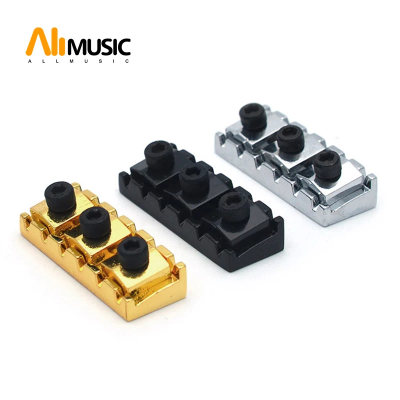 10pcs 43mm Zinc Alloy Electric Guitar Locking Nut String Lock with Allen Wrench High Quanlity