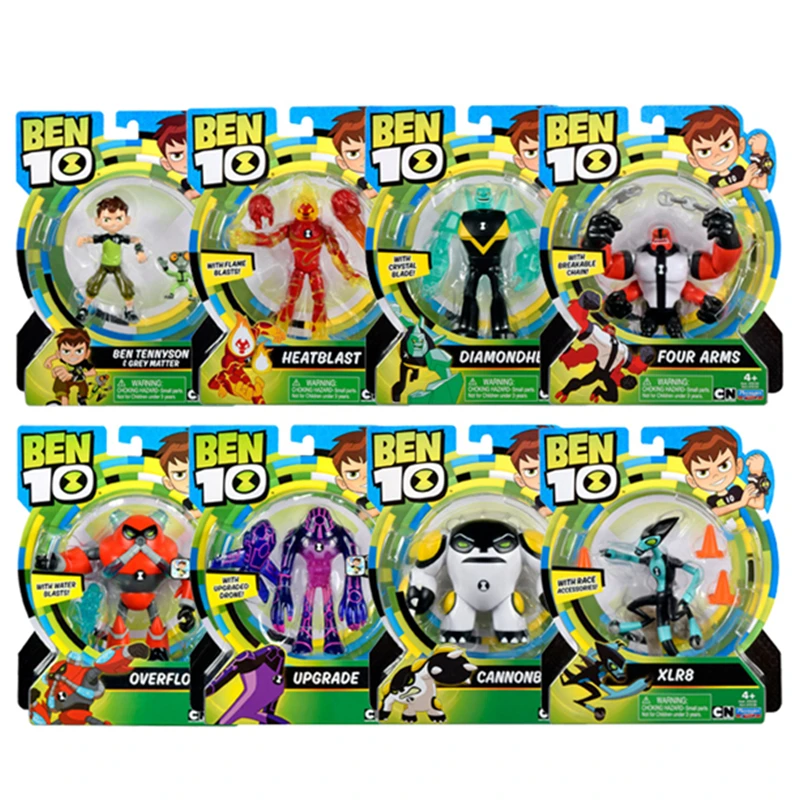 Anime Figurine Kawaii Ben10 Four Arms Grey Matter Heatblast Xlr8 Stinkfly Toys Action Figure Toys For Boys