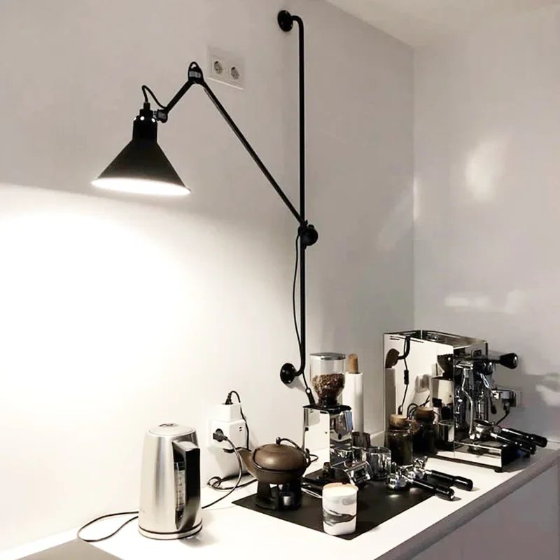 Wall Lamp Modern Designer Home Indoor Decor Long Arm Rotatable for Bedroom Living Room Study Room