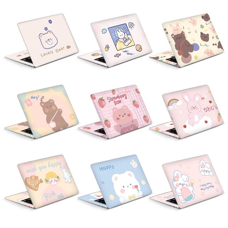 Universal Cartoon Laptop Cover Stickers Skins Vinyl Skin DIY Decorate Decal Sticker13.3"15.6"17"for Macbook/Lenovo/Asus/Hp/Acer