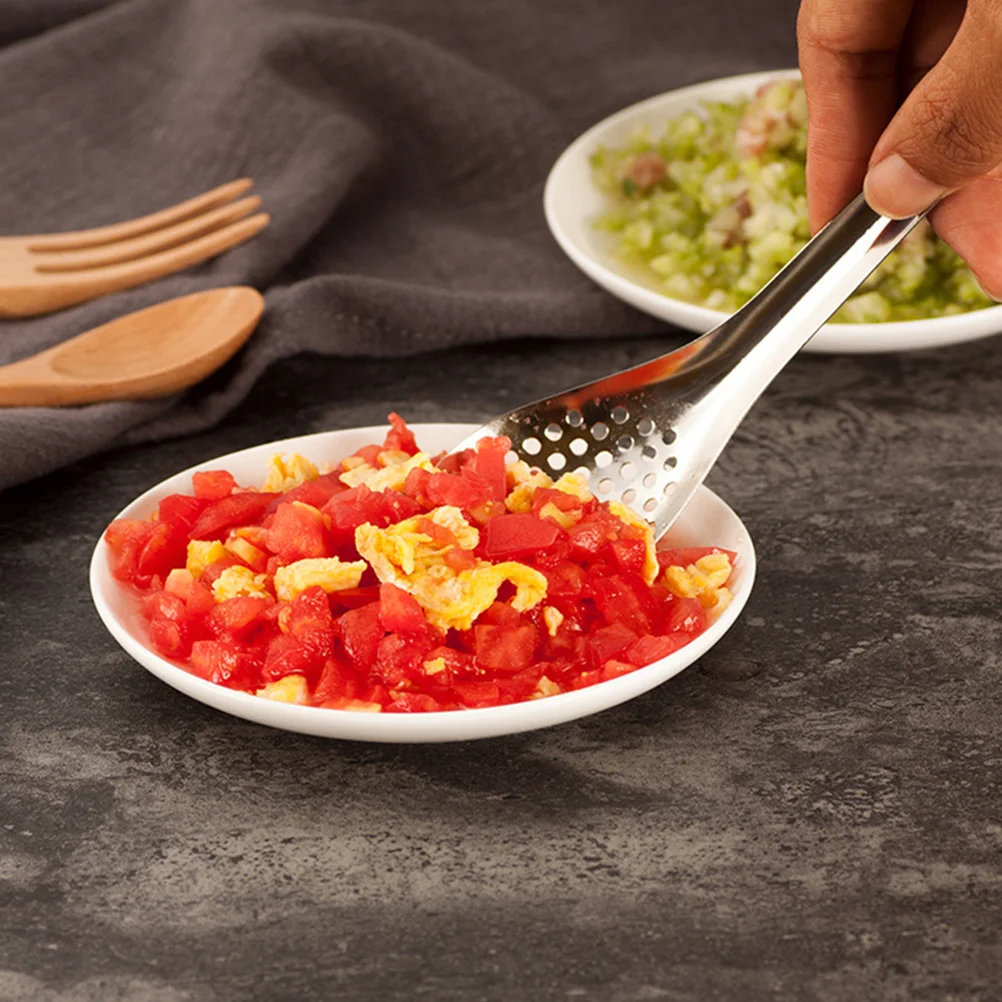 Slotted Caviar Spoon Stainless Steel Kitchen Gadgets Cooking Tools Spherification Spoons Dessert Sugar Spoon Food Grade 6 Pcs