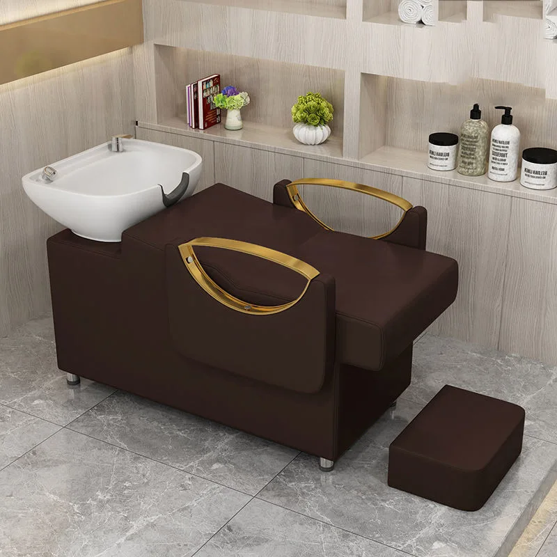 

Stylist Shampo Sink Chair Head Spa Water Therapy Comfort Hair Wash Bed Massage Luxury Lavacabezas Salon Equipment MQ50SC
