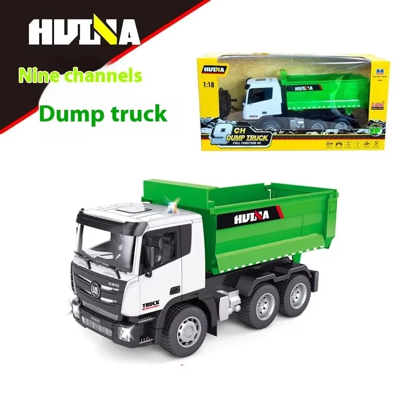 HUINA 1556 1/18 RC Truck 6Channels Electric Car Engineering Vehicle Excavator 2.4G Radio Controlled Cars Toys for Boy 2