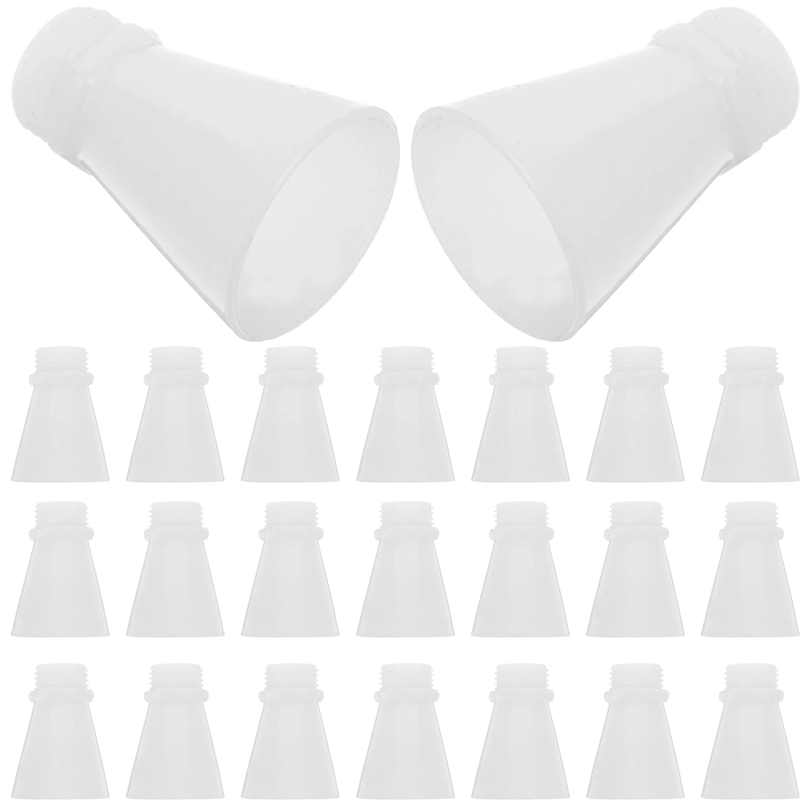 50 Pcs Extinguishing Fire Extinguisher Accessories Hose Nozzle Replacement Transparent Plastic Nozzles for