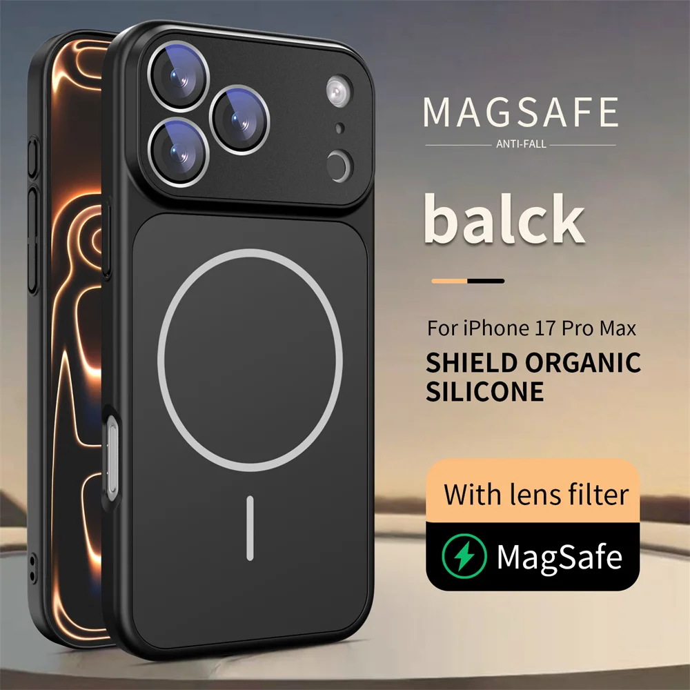 Premium Magnetic Shockproof Phone Case with Lens Protection Cover