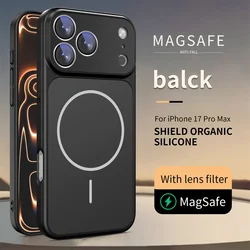 Premium Magnetic Shockproof Phone Case with Lens Protection Cover - iPhone 18 Pro Max (Black)