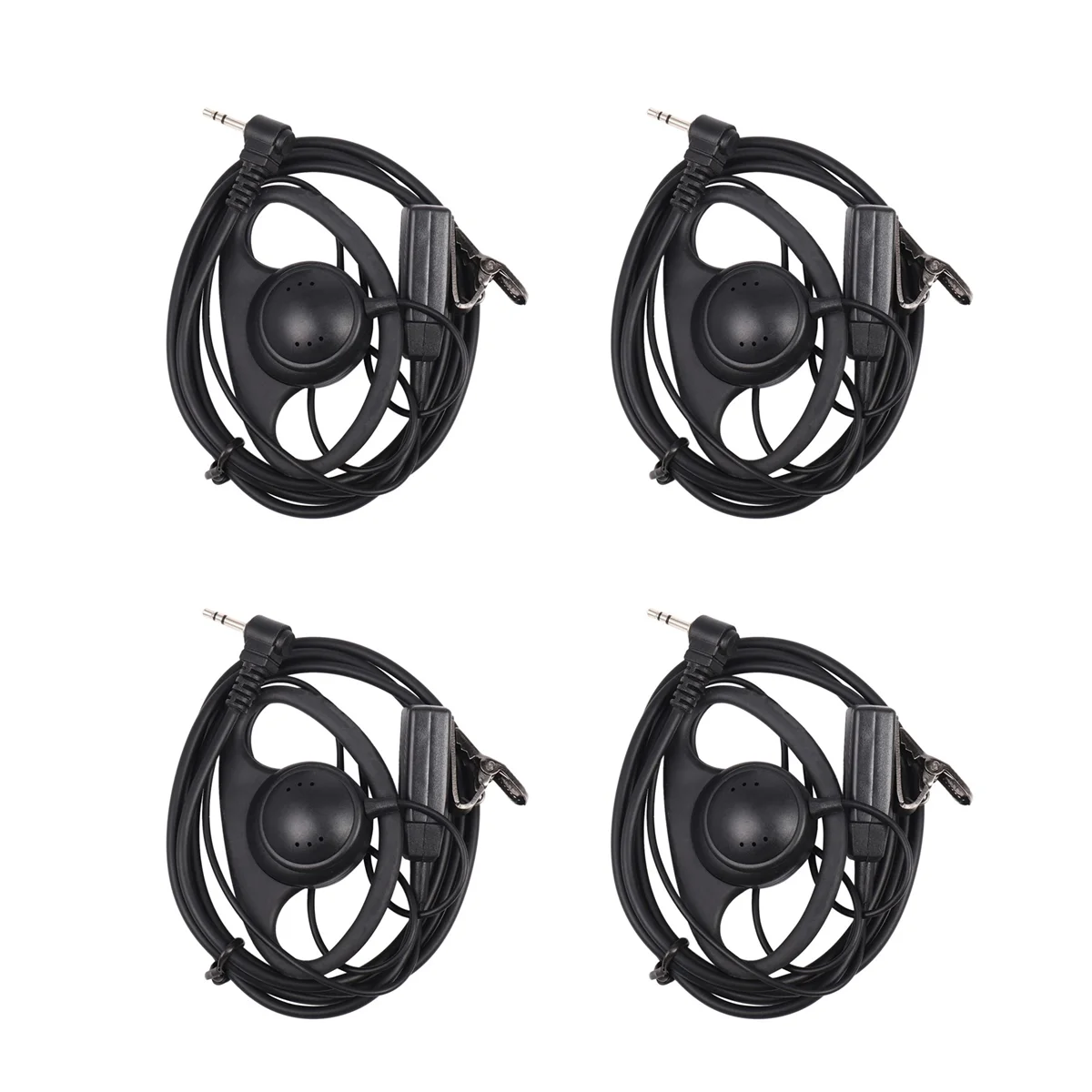 4X 1 Pin D Tipo Auricolare Gancio Per L'Orecchio Auricolare Ptt Mic Auricolare Per Motorola Talkabout Radio Portatile Tlkr T3 T4 T60 T80