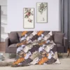 Cartoon Cat Throw Blanket Soft Fleece Blankets Plush Comfy Microfiber Throws Decor for Home Bed Couch Living Room Sofa 5