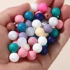 50Pcs Round Silicone Beads 12mm Silicone Spacer Beads DIY Pacifier Chain Necklace Accessories For Pen Keychain Jewelry Making 5