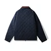 4702 Fashion Brand Warm Coat for Men Corduroy Quited Multi Pockets Zip Up Long Sleeve Plaided Jacket Retro Cotton Padded Parker 5