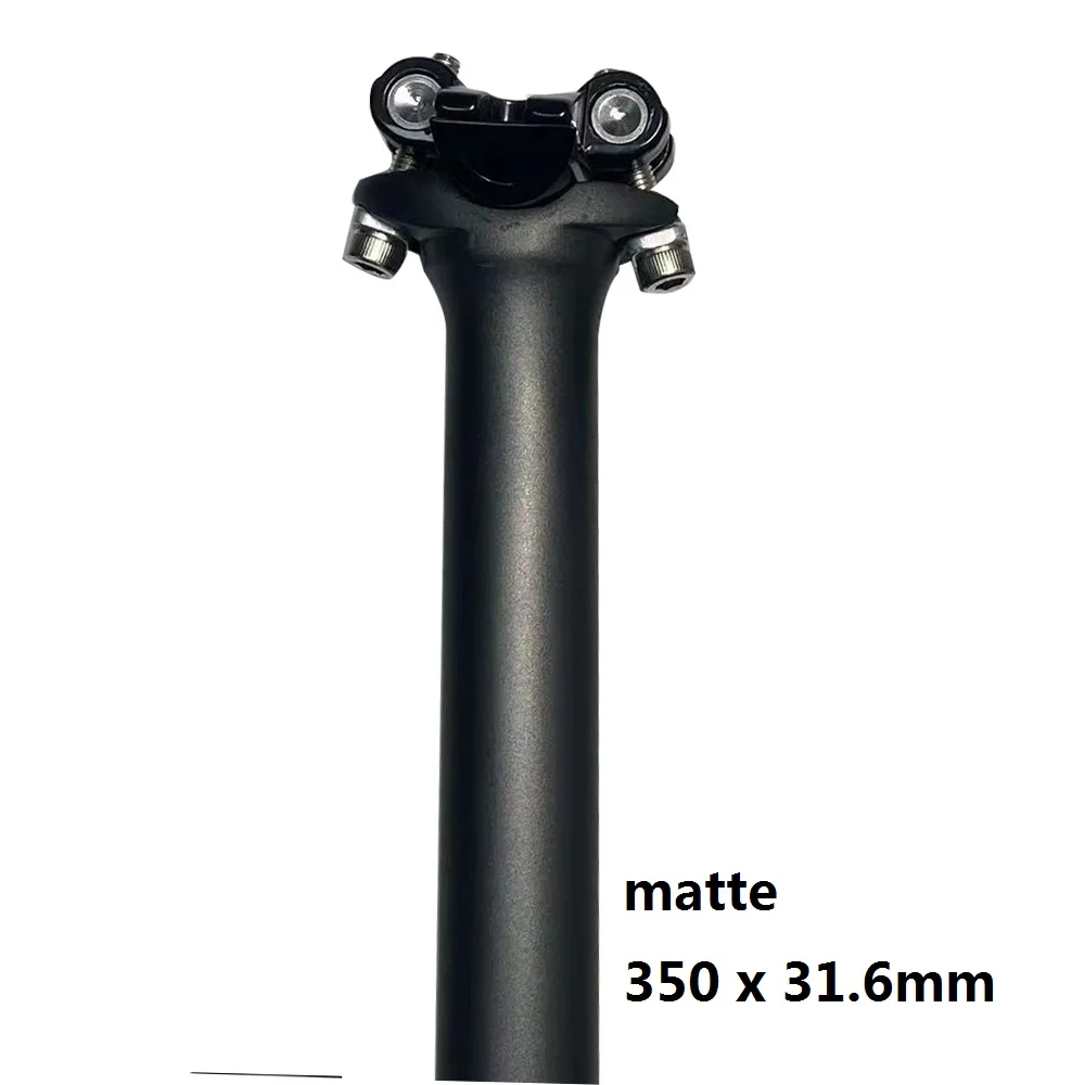 Reggisella Uno MTB E Bici Strada 26.8mm X 350mm – Alluminio Nero Opaco/Argento