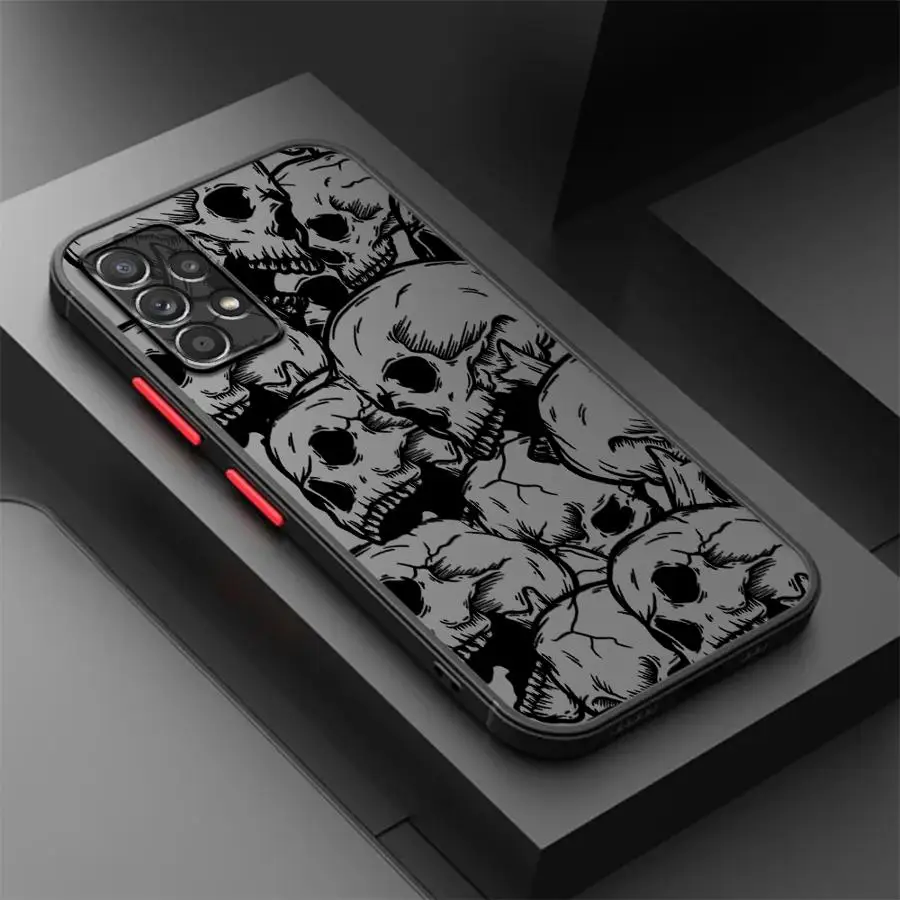 Spooky Skull Pattern Phone Case - Four Designs