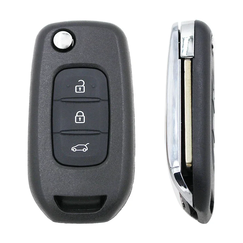 Ecusells Folding Flip Remote Car Key Shell Case Housing for Renault Kadjar Captur Symbol Megane 3 2013 2014 2015 key case car key shell key cover folding car key shell fob cover key fob replacement