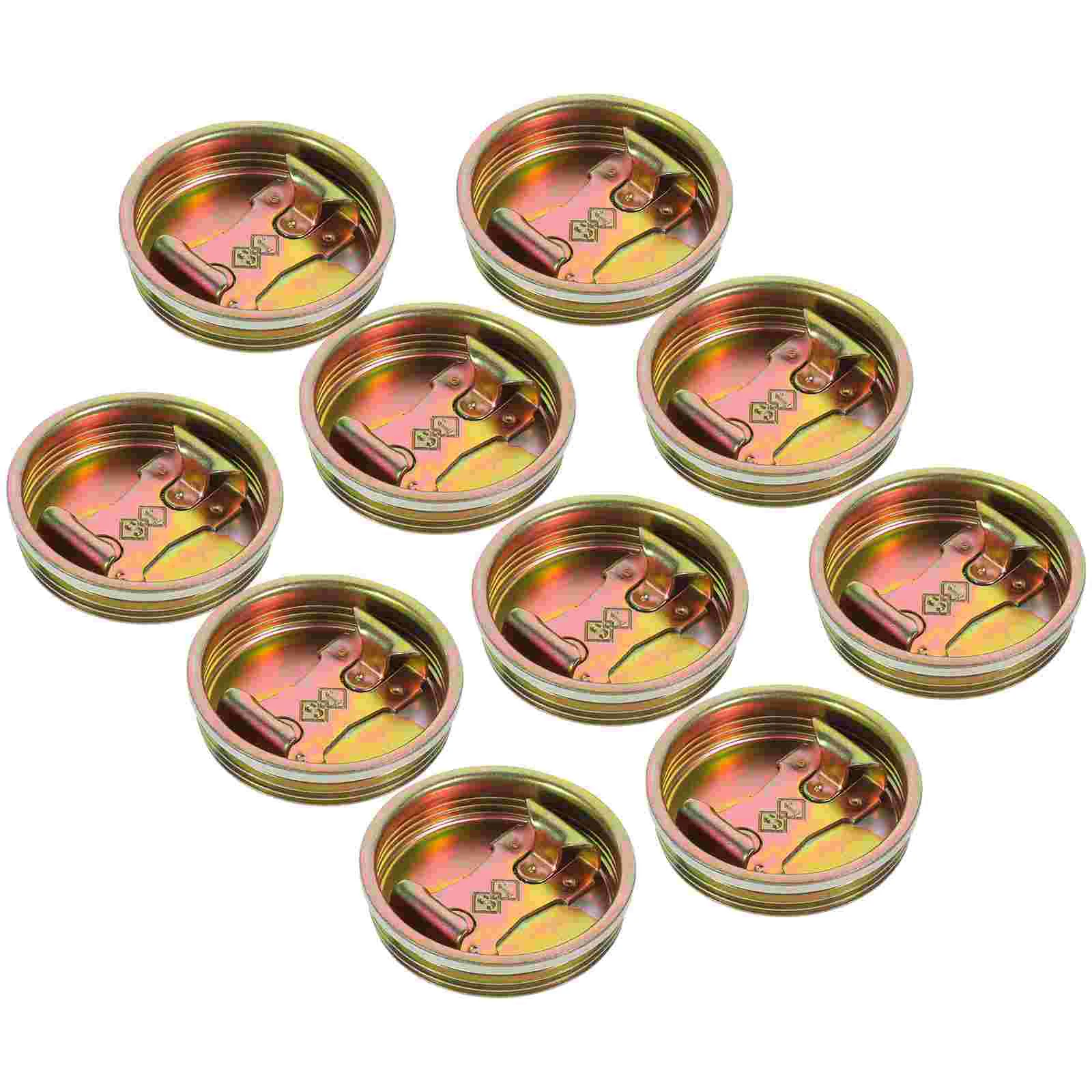 10 Pcs Drum Plugs Bung Caps Oil Drum Caps Metal Plugs Barrel Gallon Plug Oil Seal Material Handling Tools
