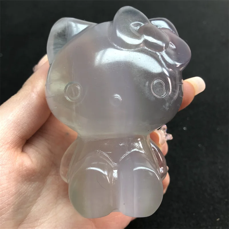 

1 шт. натуральный флюорит мультфильм ручная работа мультфильм лечебный камень домашний декор креативные рождественские подарки для детей