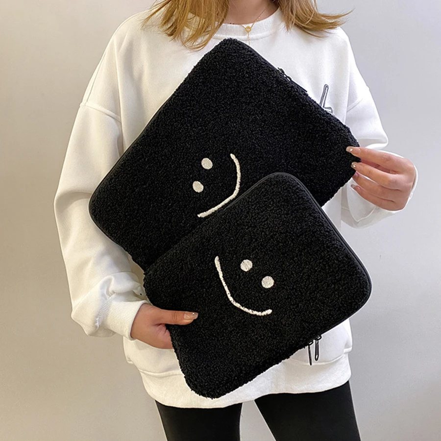 Adorable Plush Tablet & Laptop Sleeve Case - Universal Fit