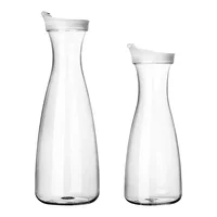 1100/1600ML Plastic Cold Kettle with Flip-Top Lid Food-Grade Beverage Dispenser Coffee Tea Juice Drink Jug for Home Bar Kitchen 6