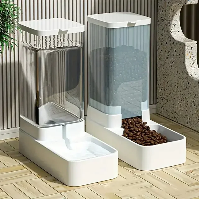 1pc/2pcs Automatic Dog Feeder/Water Dispenser, Plastic Gravity Dog Food And Water Dispenser Set 1pc/2pcs Automatic Dog Feeder/Water Dispenser, Plastic Gravity Dog Food And Water Dispenser Set