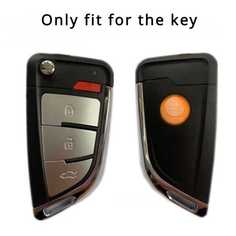 Silicone Car Key Cover Case for XKKF20EN 3 + 1/4 Buttons Folding Flip Remote Xhorse VVDI Remote Wire Key key case key case cover car key shell flip key fob shell car key chain