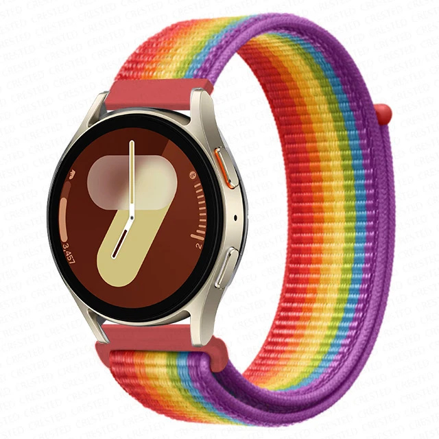 Versatile Nylon Loop Bracelet for Smartwatches - 22mm/20mm Band