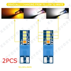 Enhanced LED Car Interior Lighting - Versatile Dual - Tip Illumination Solution (Yellow White)