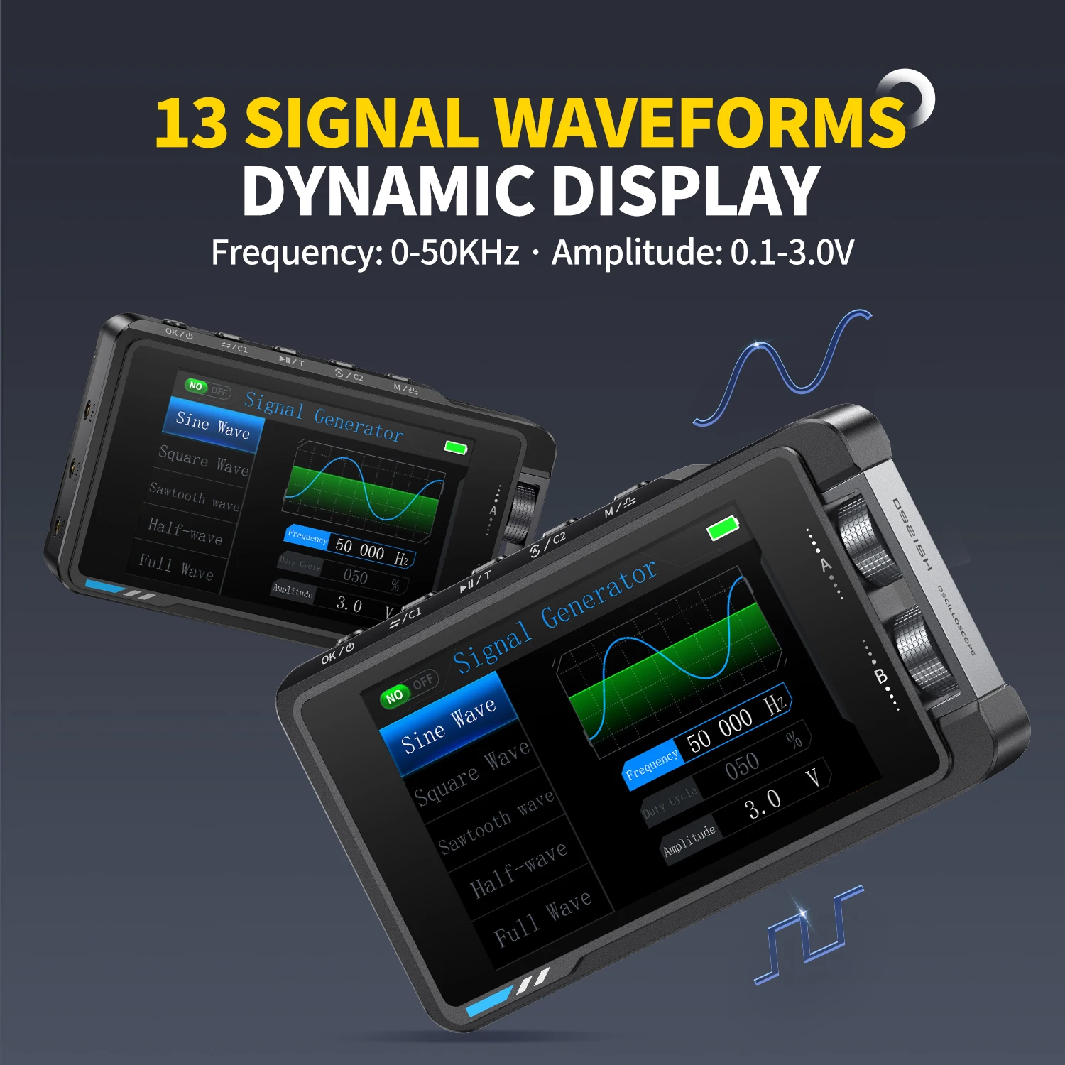 DS215H 2-In-1 Digital Oscilloscope Signal Generator 50M 250MS/S Dual CH 2-IN-1 D
