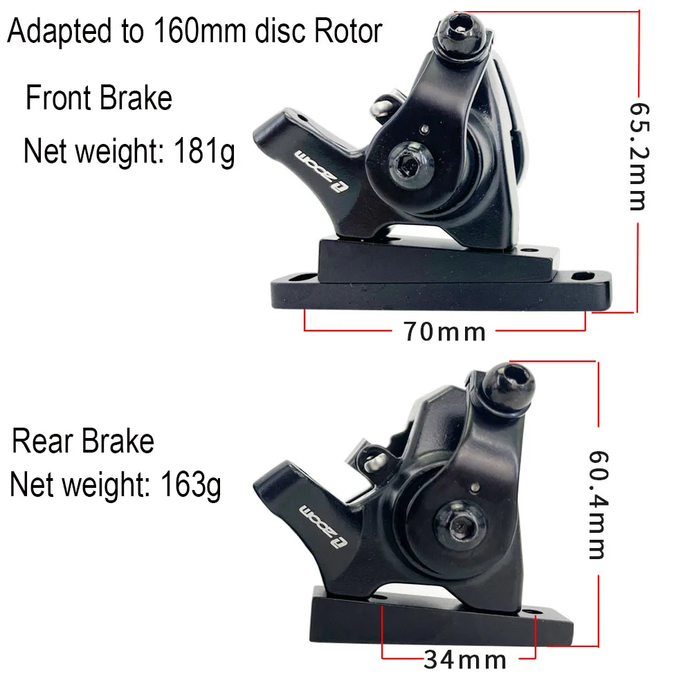 ZOOM Road Bike Brake Flat-mount Disc Brake Mechanical Caliper