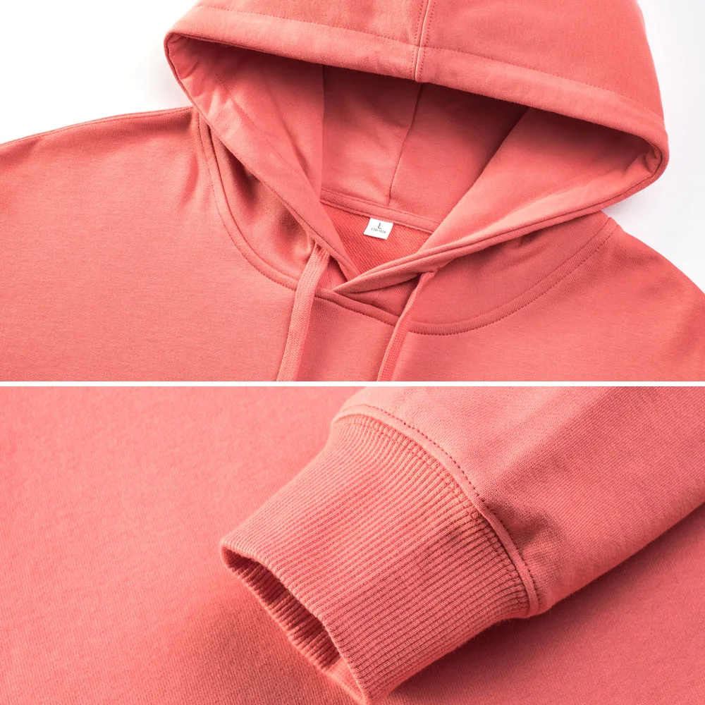 Sudadera Capucha Sudadera Color Salmon Hombre Bear Sudadera Color