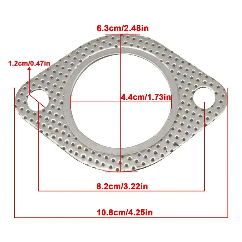 Exhaust Gasket High Temperature Car Exhaust Flange Auto Exhaust Sealing Pad Muffler Gasket