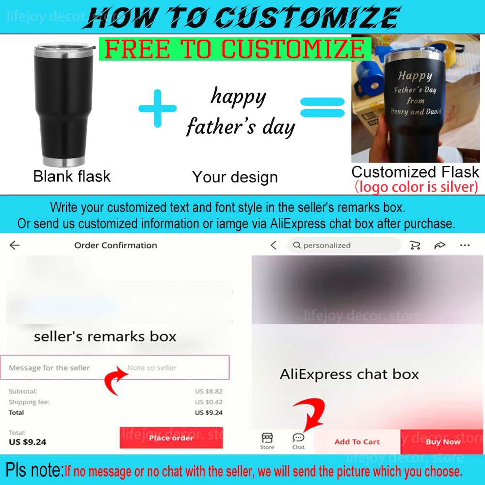 Description Picture 2 of itemPersonalized Tumbler Custom Stainless Steel Cups Mug with Engraved Name Text Customized Travel Coffee Tumbler Gifts for Men 30oz