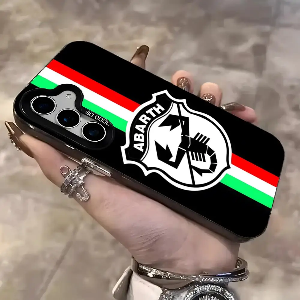 Italy Car Abarth Silver Phone Case - Sleek and Stylish Protection